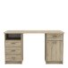 Schreibtisch >Monaco 2< in Eiche aus Holzwerkstoff - 135x74x58cm (BxHxT)