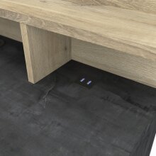 Schreibtisch >Malicia< in Kronberg Eiche/sidewalk - 122x120x58 (BxHxT)