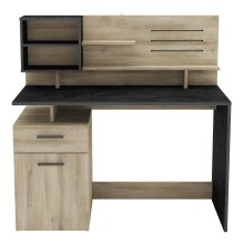 Schreibtisch >Malicia< in Kronberg Eiche/sidewalk - 122x120x58 (BxHxT)