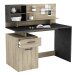 Schreibtisch >Malicia< in Kronberg Eiche/sidewalk - 122x120x58 (BxHxT)