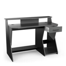 Gamingtisch >Skin< in schwarz/grau aus Holzwerkstoff - 124x90x60cm (BxHxT)