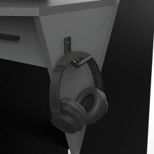 Gamingtisch >Skin< in schwarz/grau aus Holzwerkstoff - 124x90x60cm (BxHxT)