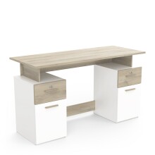 Schreibtisch >Platon< in Kronber Eiche/weiss -...