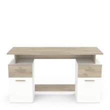 Schreibtisch >Platon< in Kronber Eiche/weiss -...