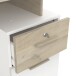 Schreibtisch >Platon< in Kronber Eiche/weiss - 135x76x55 (BxHxT)