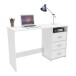 Schreibtisch >Aristote< in Kronber Eiche/weiss - 123x77x50 (BxHxT)