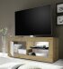 TV-Board >Belinda< in Eiche Cadiz / Weiss - 140x56x43cm (BxHxT)