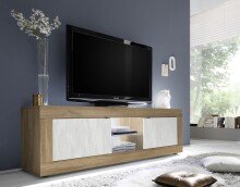 TV-Board >Belinda< in Mercure Holzstruktur / Weiss...