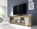 TV-Board >Belinda< in Mercure Holzstruktur / Weiss - 181x56x43cm (BxHxT)