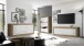 TV-Board >Belinda< in Mercure Holzstruktur / Weiss - 210x66x43cm (BxHxT)