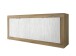 Sideboard >Belinda< in Mercure Holzstruktur / Weiss - 207x86x43cm (BxHxT)