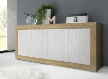 Sideboard >Belinda< in Eiche Cadiz / Weiss -...