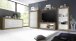 Sideboard >Belinda< in Mercure Holzstruktur / Weiss - 210x86x43cm (BxHxT)