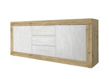 Sideboard >Belinda< in Eiche Cadiz / Weiss -...