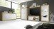 Sideboard >Belinda< in Eiche Cadiz / Weiss - 210x86x43cm (BxHxT)