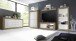 Highboard >Belinda< in Mercure Holzstruktur / Weiss - 102x162x43cm (BxHxT)