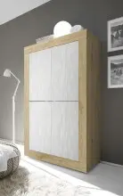 Highboard >Belinda< in Eiche Cadiz / Weiss -...
