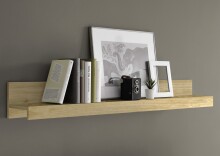 Wandregal >Belinda< in Eiche Cadiz - 138x16x19cm...