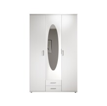Kleiderschrank >Paul< in Weiß - 120x195x55cm (BxHxT)