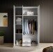 Kleiderschrank >Paul< in Weiß - 120x195x55cm (BxHxT)
