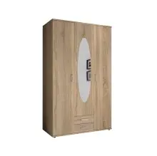 Kleiderschrank >Paul< in Eiche Sonoma Nachbildung -...
