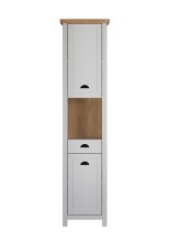 Hochschrank >Landside< in Lichtgrau Melamin - 46x191x33 (BxHxT)