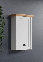 Wandhängeschrank >Landside< in Lichtgrau Melamin - 46x73x24 (BxHxT)
