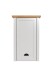 Wandhängeschrank >Landside< in Lichtgrau Melamin - 46x73x24 (BxHxT)