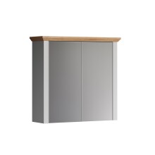 Badezimmerspiegelschrank >Landside< in Lichtgrau...