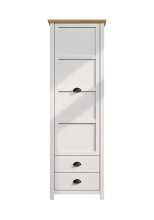 Garderobenschrank >Landside< in Lichtgrau Melamin - 65x201x41 (BxHxT)