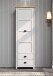 Garderobenschrank >Landside< in Lichtgrau Melamin - 65x201x41 (BxHxT)