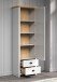 Garderobenschrank >Landside< in Lichtgrau Melamin - 65x201x41 (BxHxT)