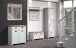 Garderobenschrank >Landside< in Lichtgrau Melamin - 65x201x41 (BxHxT)