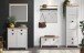 Garderobenschrank >Landside< in Lichtgrau Melamin - 65x201x41 (BxHxT)
