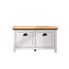 Bank >Landside< in Lichtgrau Melamin - 91x49x41...
