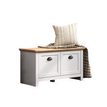 Bank >Landside< in Lichtgrau Melamin - 91x49x41...