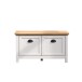 Bank >Landside< in Lichtgrau Melamin - 91x49x41 (BxHxT)