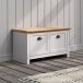 Bank >Landside< in Lichtgrau Melamin - 91x49x41 (BxHxT)