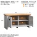 Bank >Landside< in Lichtgrau Melamin - 91x49x41 (BxHxT)