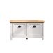 Bank >Landside< in Lichtgrau Melamin - 91x49x41 (BxHxT)