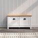 Bank >Landside< in Lichtgrau Melamin - 91x49x41 (BxHxT)