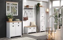 Kommode >Landside< in Lichtgrau Melamin - 91x93x41 (BxHxT)