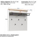 Garderoben-Set >Landside< in Lichtgrau Melamin - 267x201x41 (BxHxT)