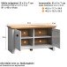 Garderoben-Set >Landside< in Lichtgrau Melamin - 267x201x41 (BxHxT)
