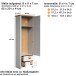 Garderoben-Set >Landside< in Lichtgrau Melamin - 267x201x41 (BxHxT)