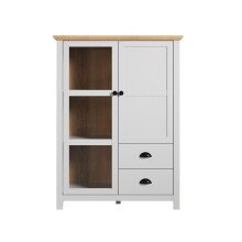 Highboard >Landside< in Lichtgrau Melamin -...