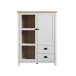 Highboard >Landside< in Lichtgrau Melamin - 97x130x41 (BxHxT)