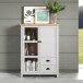 Highboard >Landside< in Lichtgrau Melamin - 97x130x41 (BxHxT)
