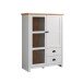 Highboard >Landside< in Lichtgrau Melamin - 97x130x41 (BxHxT)