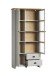 Vitrine >Landside< in Lichtgrau Melamin - 97x201x41 (BxHxT)